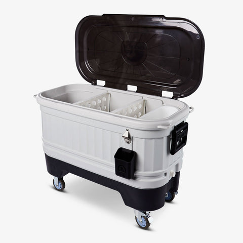 Open View | Party Bar 125 Qt Cooler::::Elevated base