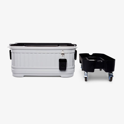 Base View | Party Bar 125 Qt Cooler::::Side handles & removable base