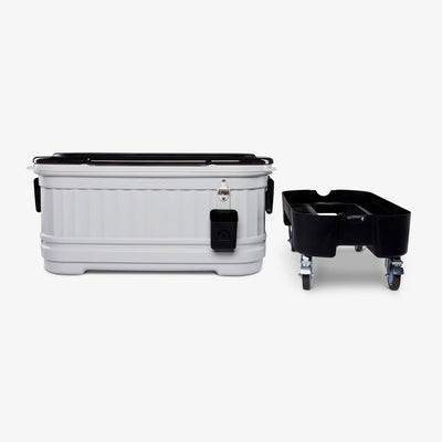 Base View | Party Bar 125 Qt Cooler::::Side handles & removable base 