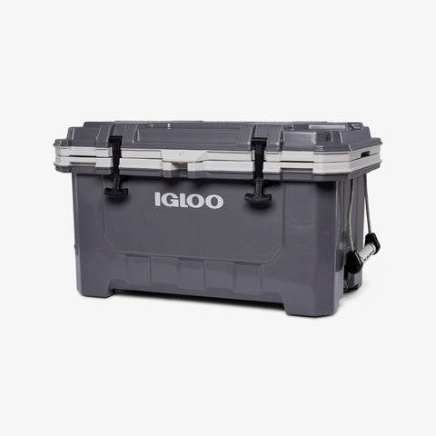 Angle View | IMX 70 Qt Cooler::::Steel-braided cable handles