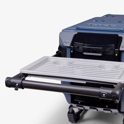 Tray View | Trailmate Journey 70 Qt Cooler::::Telescoping, double-trigger handle